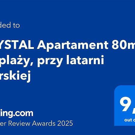 Crystal Apartament 80M Od Plazy, Przy Latarni Morskiej كولوبرزيغ المظهر الخارجي الصورة